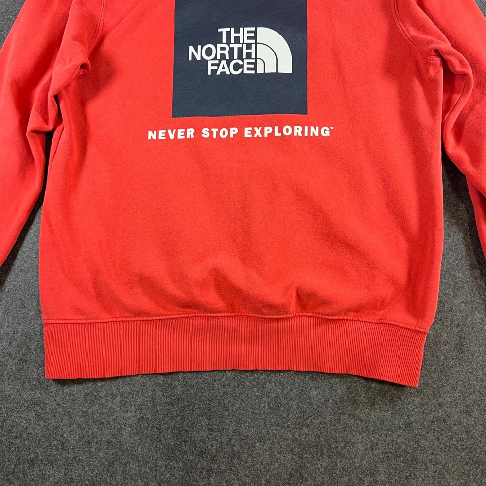 The North Face Mens Red Box Logo Never Stop Exploring Pullover Hoodie Size M - Picture 13 of 14